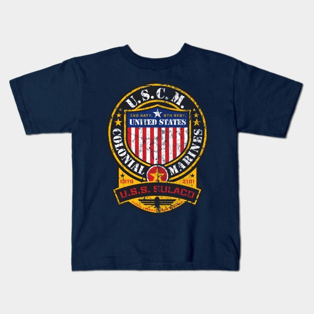 United States Colonial Marines Kids T-Shirt by MindsparkCreative